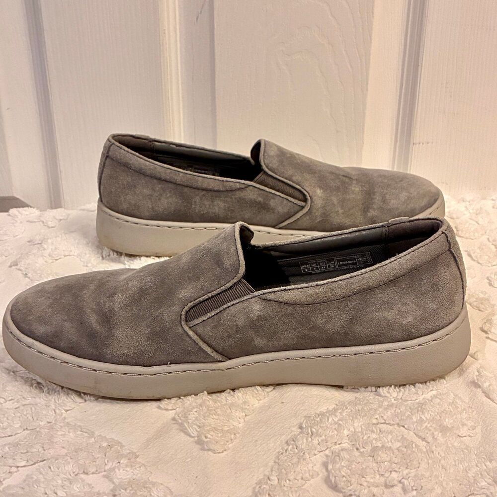 Vionic Gray Suede Avery Pro Non-Slip Sneakers Loafers Size 9 - Picture 4 of 9